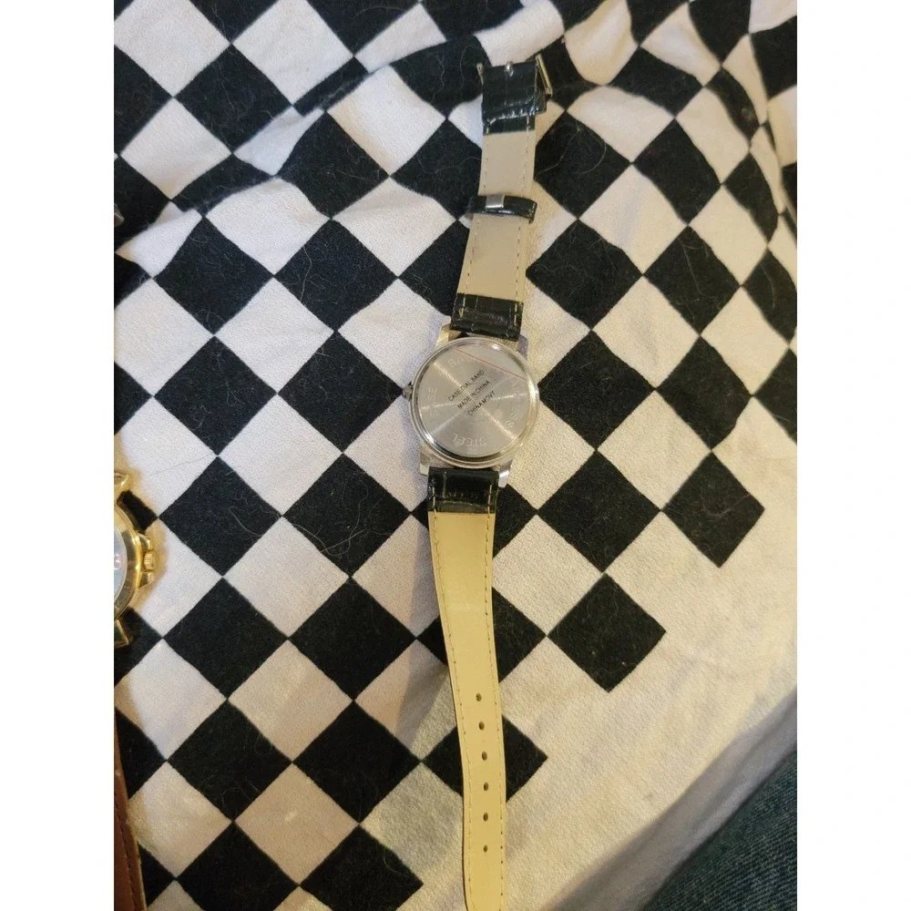 Men's Quartz Watch LOT (2) – Black &‎ Gold – Casual / Dress – As-Is